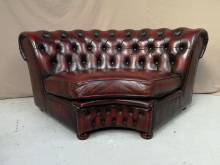 acheter fauteuil chesterfield cuir bordeaux original à Rouen