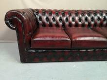 vente canape chesterfield cuir bordeaux deuxième main proche Paris
