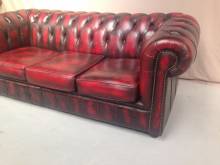 vente canapé chesterfield cuir bordeaux en France