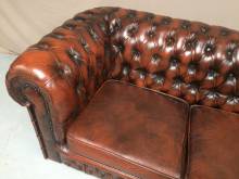 vente canapé chesterfield cuir marron à Toulouse