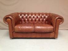 trouver un canapé chesterfield marron vintage en France
